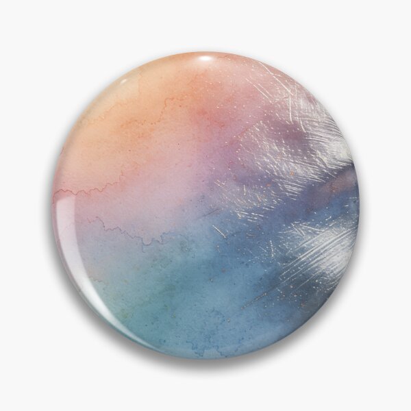 Item preview, Ethereal Abstract Watercolor Splash with Metallic Silver Foil Texture Art designed and sold by Cherrydora.