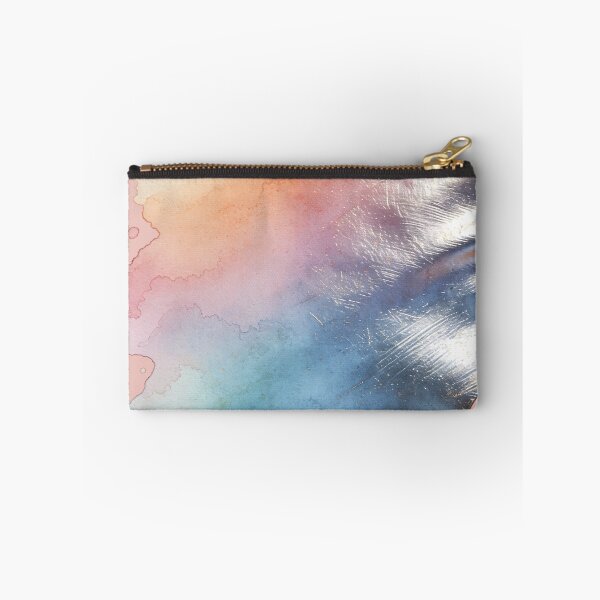 Item preview, Ethereal Abstract Watercolor Splash with Metallic Silver Foil Texture Art designed and sold by Cherrydora.
