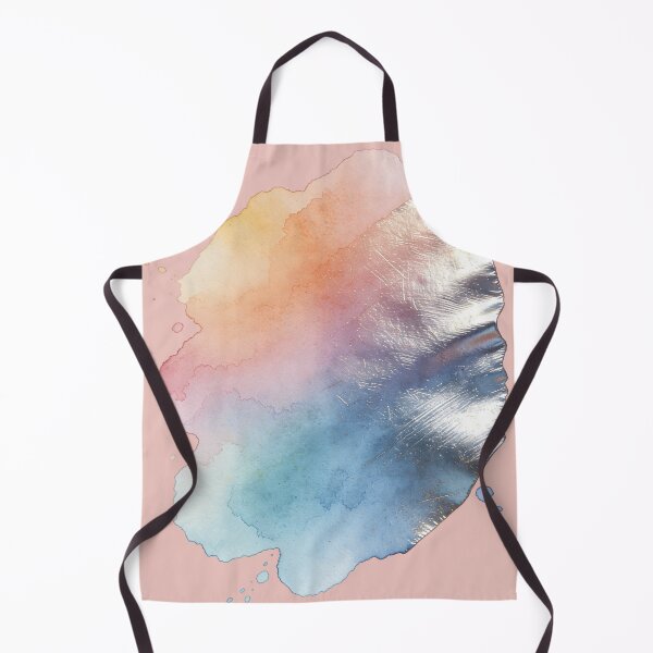 Item preview, Ethereal Abstract Watercolor Splash with Metallic Silver Foil Texture Art designed and sold by Cherrydora.