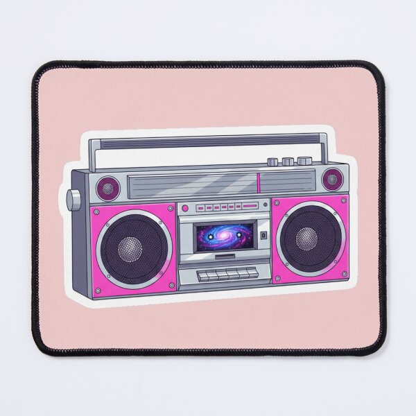 Item preview, Retro 80s Boombox | Galaxy Cassette Deck Vaporwave Aesthetic designed and sold by DigitalVibes Art, CreatorSpace, PixelMood. By AngryFish.Art..