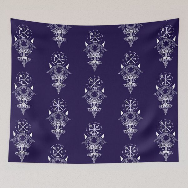 Item preview, Norse Mythology Symbols – Viking Vegvisir, Wolves and Yggdrasil designed and sold by Dogandesighn.