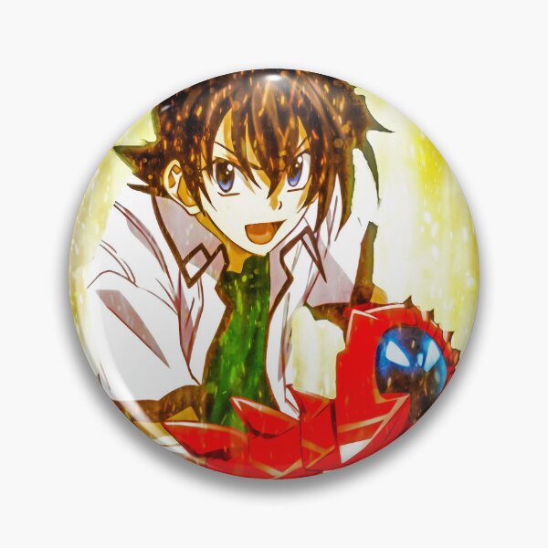 Item preview, Issei Hyoudou Bold Determination High School DxD Anime Golden Heroic Fiery Aura designed and sold by Tokyonomad.