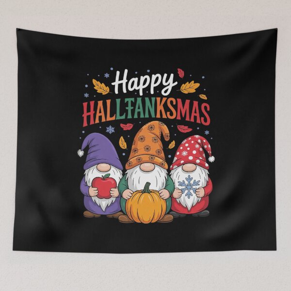 Item preview, Happy HalloThanksMas Gnomes Halloween Thanksgiving Christmas 012  designed and sold by RuthGAArt.