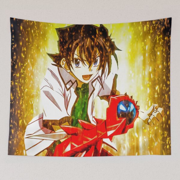 Item preview, Issei Hyoudou Bold Determination High School DxD Anime Golden Heroic Fiery Aura designed and sold by Tokyonomad.