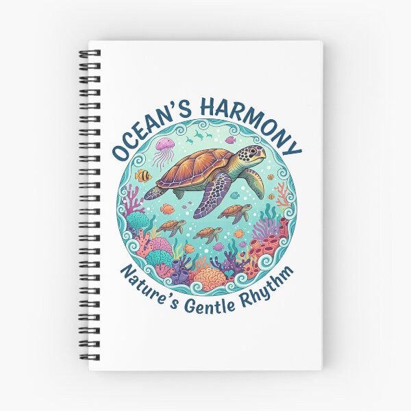 Item preview,  Ocean's Harmony Nature's Gentle Rhythm Turtle Family Coral Reef Circle designed and sold by zoughlal.