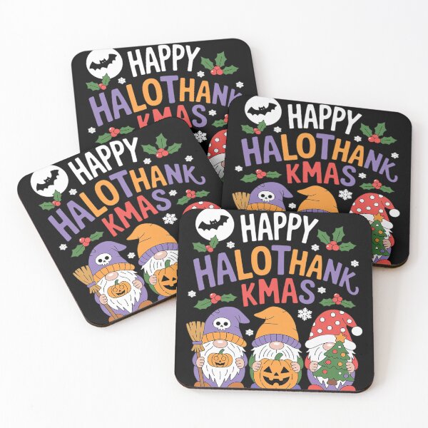 Item preview, Happy HalloThanksMas Gnomes Halloween Thanksgiving Christmas 34  designed and sold by RuthGAArt.