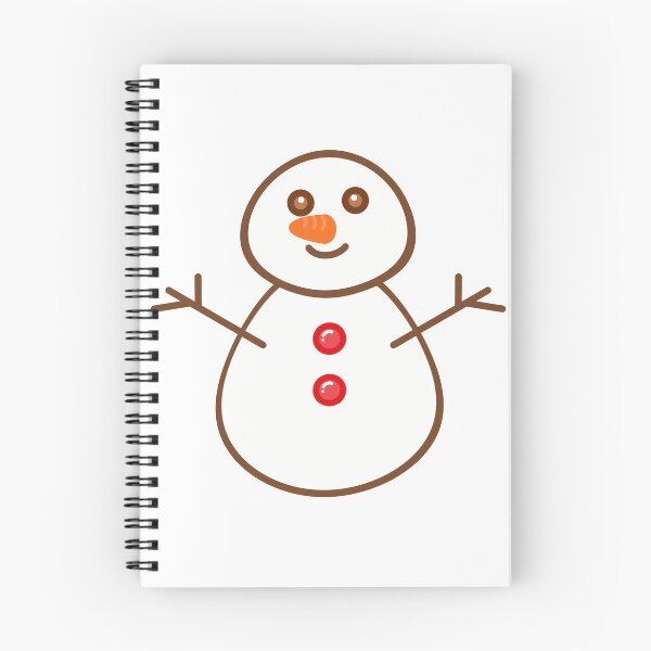 Item preview, Snowman with carrot nose Christmas cartoon hand drawn illustration designed and sold by Anngozza2.