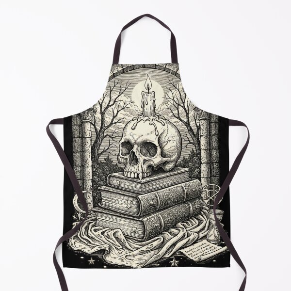 Item preview, Skull Candle on Books designed and sold by Apocalyptik Designs .
