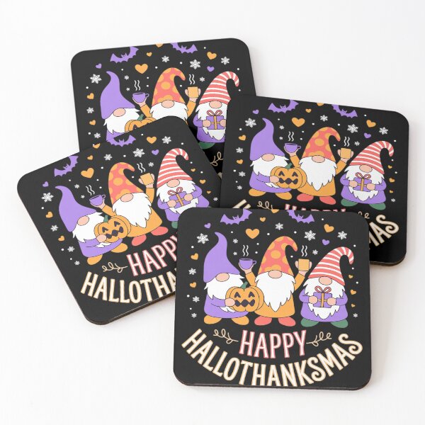 Item preview, Happy HalloThanksMas Gnomes Halloween Thanksgiving Christmas01  designed and sold by RuthGAArt.