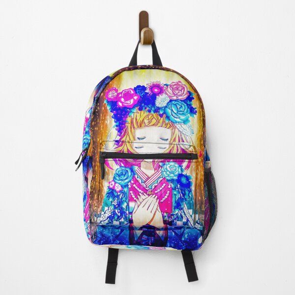 Item preview, Shiemi Moriyama Blue Exorcist Anime Girl Floral Fantasy Golden Aura Serenity designed and sold by Tokyonomad.