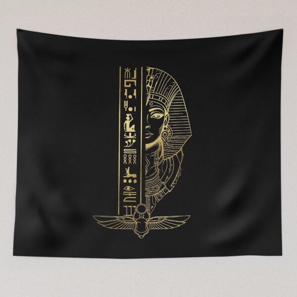 Item preview, Pharaoh Legacy – Egyptian Gold Hieroglyphic Luxury Art designed and sold by Ahmed-G-Designs.