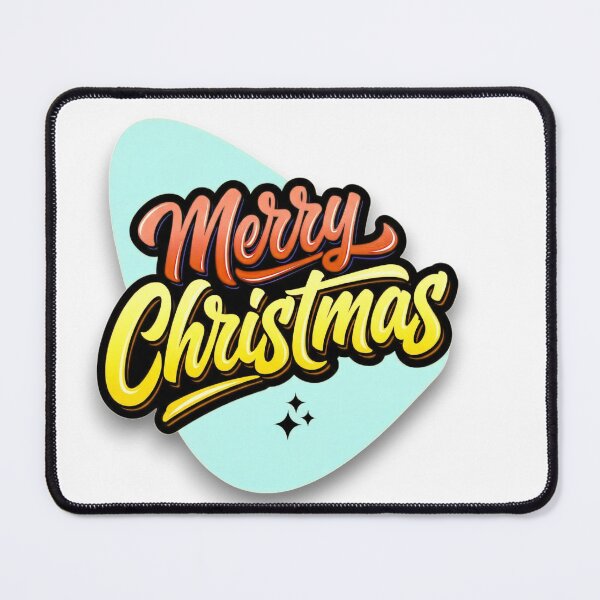 Item preview, s Retro-Style 3D Merry Christmas Greeting Graphic designed and sold by blacK1982White.