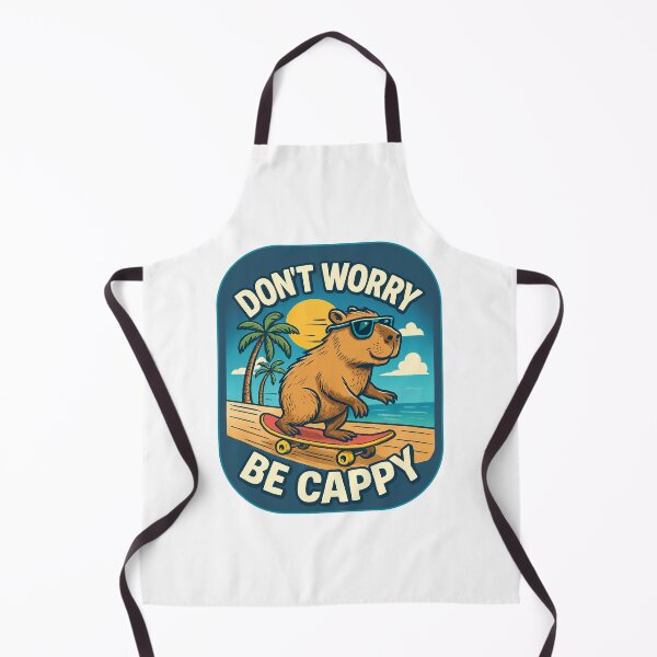Item preview, Don't Worry Be Cappy, Cute And Motivational Quote, Cute Capybara designed and sold by graphic-genie.