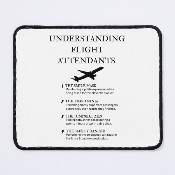 Item preview, Understanding Flight Attendants Sarcastic Design designed and sold by PsyFlow35.