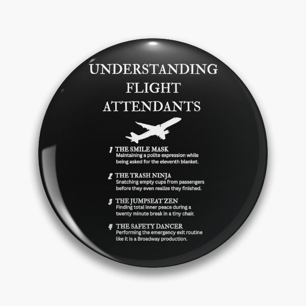 Item preview, Understanding Flight Attendants Sarcastic Design – Black designed and sold by PsyFlow35.