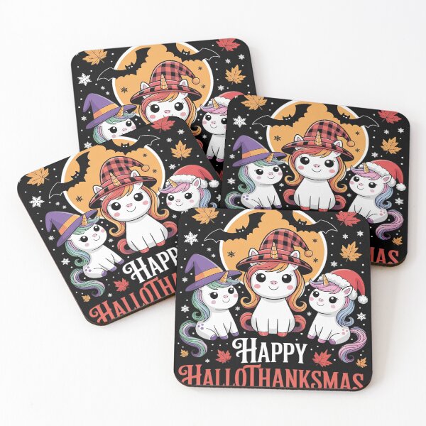 Item preview, Halloween Thanksgiving Christmas Happy HalloThanksMas Unicor  designed and sold by RoyTill0Art.