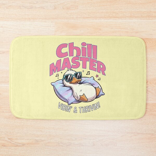 Item preview, Chill Master Duck Sticker | Vibin and Thrivin Cute Pastel Gamer Gift designed and sold by cozy corner co. .