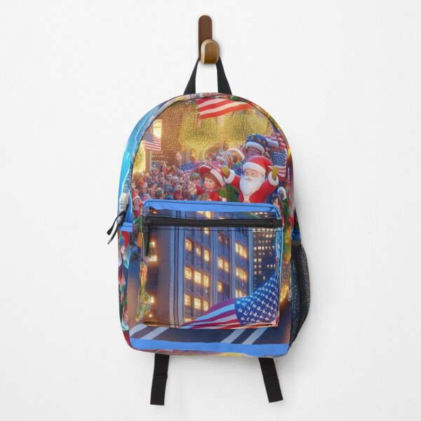 Item preview, New York Christmas Parade – Cute 3D Holiday Celebration with USA Flag , designed and sold by PaintMeWorld.