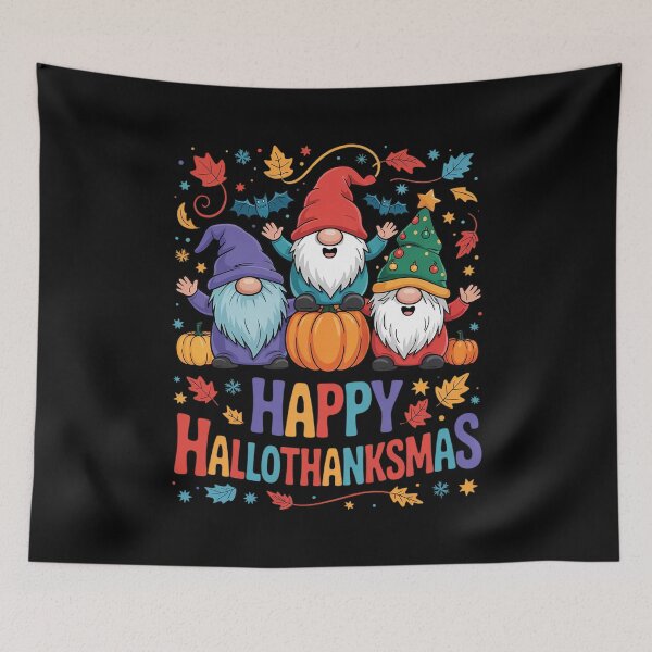 Item preview, Halloween Thanksgiving Christmas Happy HalloThanksMas0  designed and sold by RoyTill0Art.