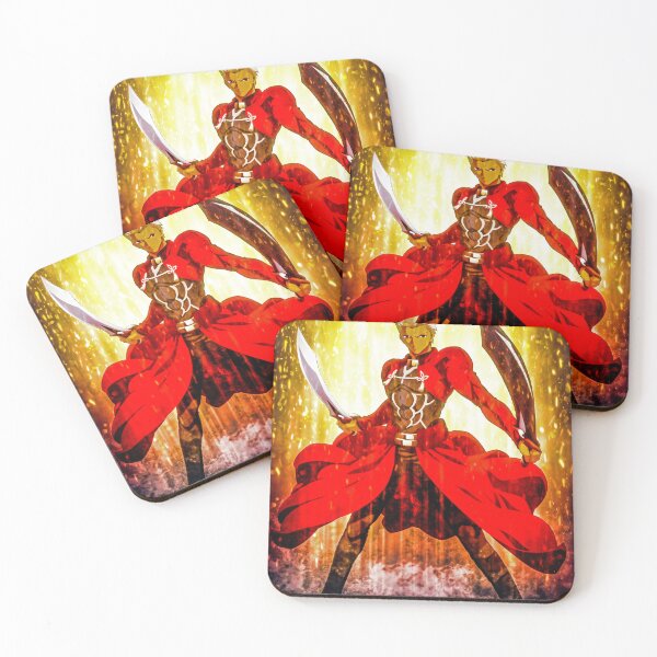 Item preview, Archer Fate Stay Night Anime Hero Crimson Power Blades Epic Red Energy designed and sold by Tokyonomad.