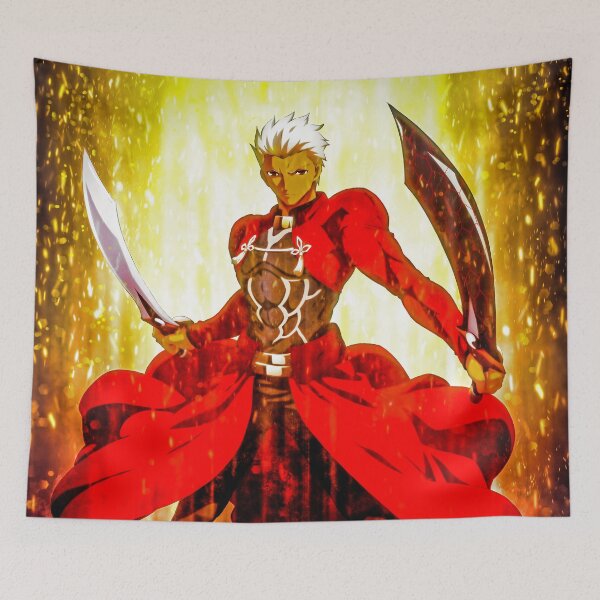 Item preview, Archer Fate Stay Night Anime Hero Crimson Power Blades Epic Red Energy designed and sold by Tokyonomad.