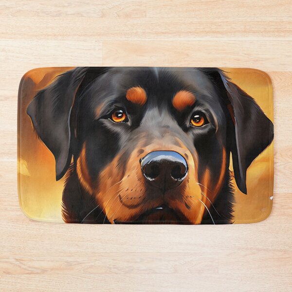 Item preview, Majestic Rottweiler in the golden evening light designed and sold by Mianku | Für das Leben.