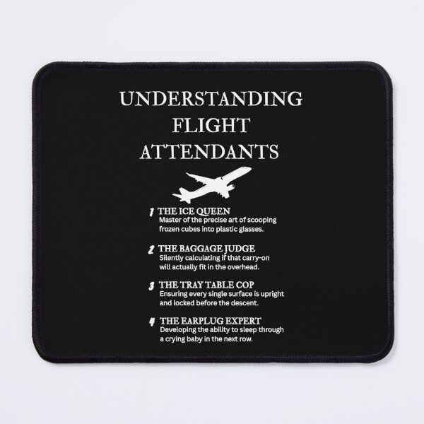 Item preview, Flight Attendant Gift Idea Cabin Crew Humor – Black designed and sold by PsyFlow35.