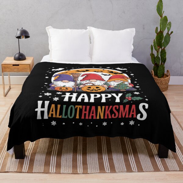 Item preview, Happy HalloThanksMas Gnomes Halloween Thanksgiving Christmas20 designed and sold by RuthGAArt.