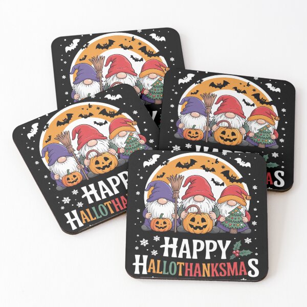 Item preview, Happy HalloThanksMas Gnomes Halloween Thanksgiving Christmas20  designed and sold by RuthGAArt.