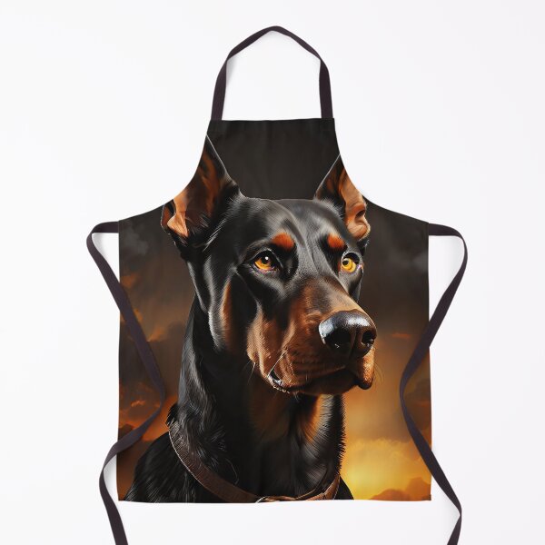 Item preview, Doberman portrait against a dramatic evening sky designed and sold by Mianku | Für das Leben.