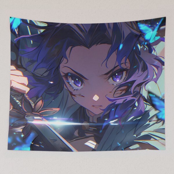 Item preview, Demon Slayer Shinobu Kocho DemonSlayer Anime Butterfly Blade Intense Floral designed and sold by Tokyonomad.