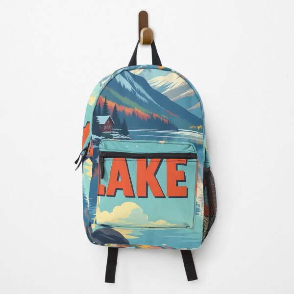Item preview, Lake Placid, Adirondacks, USA: Vintage-Style Painterly Travel Poster designed and sold by LSVart.