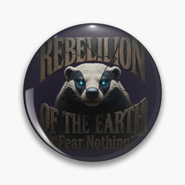 Item preview, Honey Badger Carved Wood  Fear Nothing Rebellion designed and sold by SavannaStrikes.