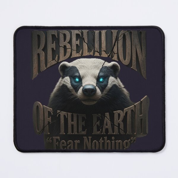 Item preview, Honey Badger Carved Wood Fear Nothing Rebellion designed and sold by SavannaStrikes.