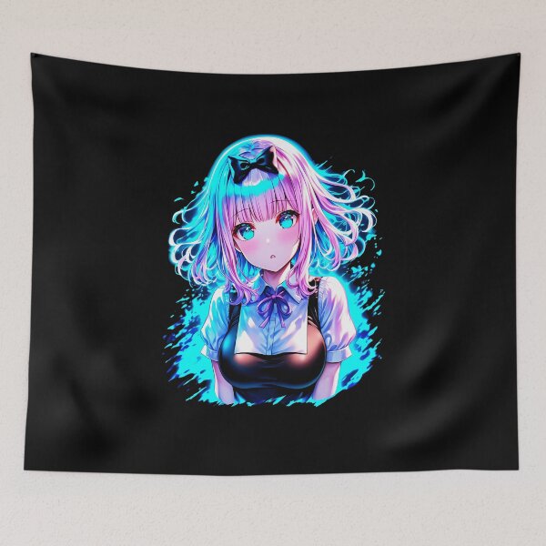 Item preview, Love Is War Cute Pink Hair Girl Portrait designed and sold by JasonsGeorge.
