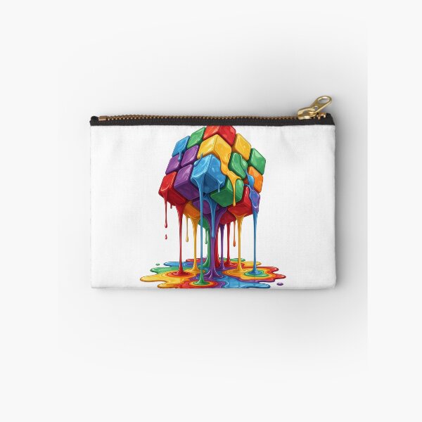 Item preview, Melting Colorful Puzzle Cube - Retro 80s Surreal Art designed and sold by Latikshop.