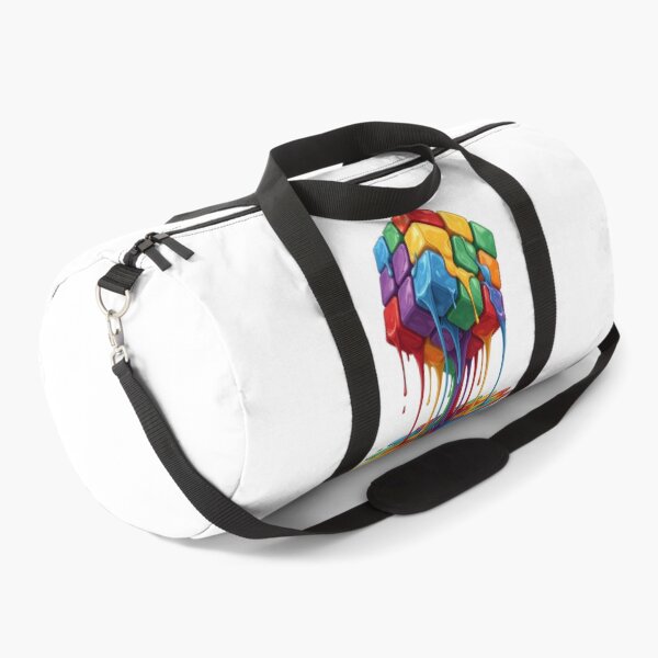 Item preview, Melting Colorful Puzzle Cube - Retro 80s Surreal Art designed and sold by Latikshop.