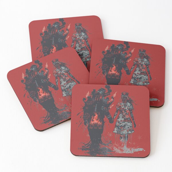 Item preview, Firefighter and Nurse Couple Silhouette designed and sold by Mr-Nurse.