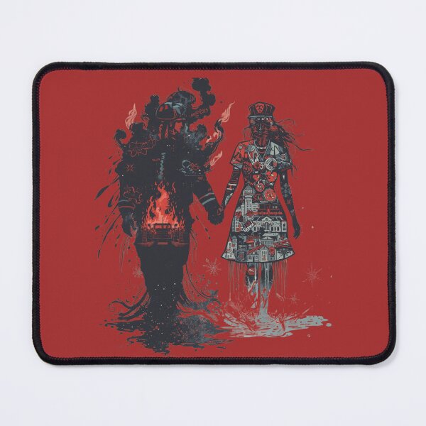 Item preview, Firefighter and Nurse Couple Silhouette designed and sold by Mr-Nurse.