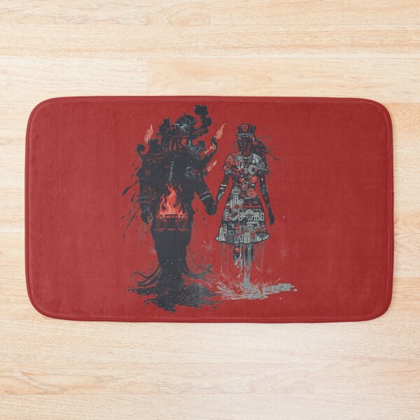 Item preview, Firefighter and Nurse Couple Silhouette designed and sold by Mr-Nurse.
