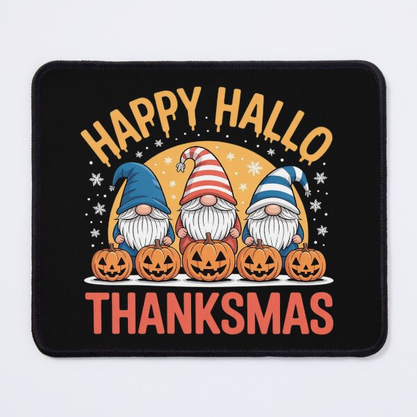 Item preview, Happy HalloThanksMas Gnomes Halloween Thanksgiving Xmas2 designed and sold by RuthGAArt.