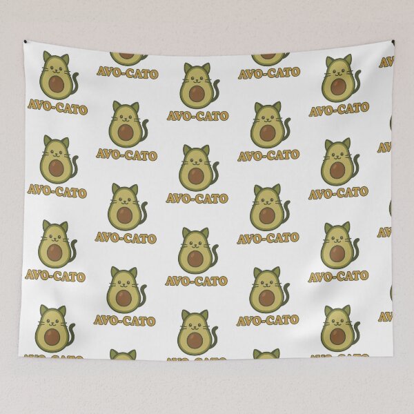 Item preview, Avo-Cato Funny Avocado Cat Mashup Design designed and sold by LaughLab Apparel.
