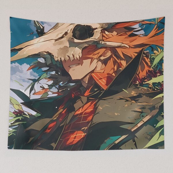 Item preview, Enigmatic Elias Ainsworth The Ancient Magus Bride Anime Forest Skull Mystery designed and sold by Tokyonomad.