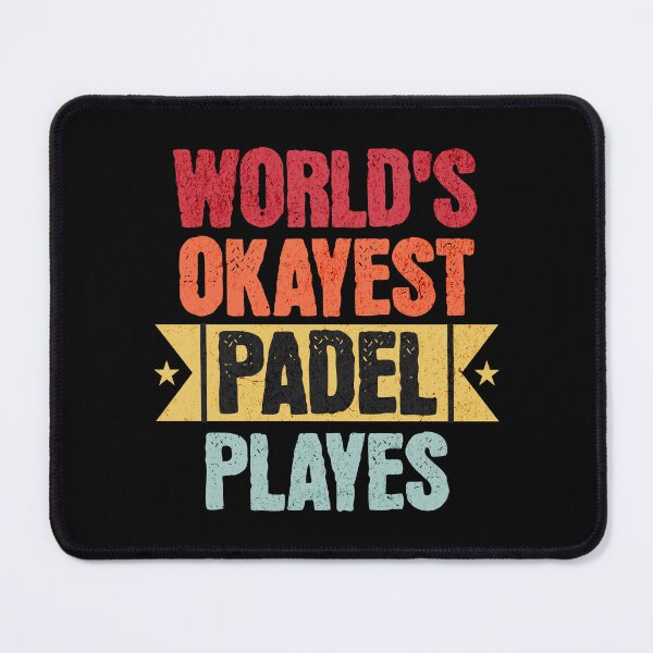 Item preview, World’s Okayest Padel Player – Funny Retro Sports Typography designed and sold by dudelinart.