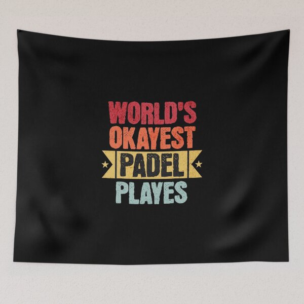 Item preview, World’s Okayest Padel Player – Funny Retro Sports Typography designed and sold by dudelinart.