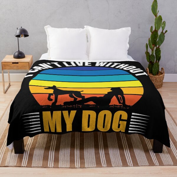 Item preview, I Can’t Live Without My Dog – Retro Dog Lover T-Shirt designed and sold by DesignsDrip.