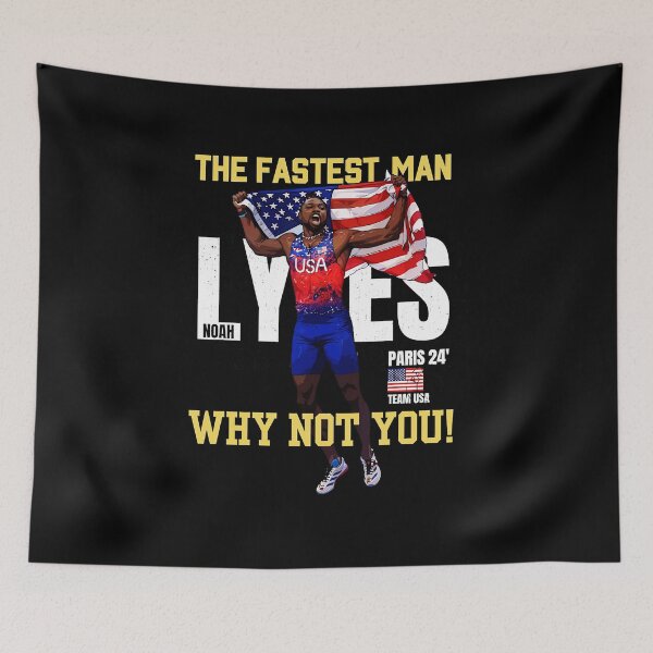 Item preview, Paris 2024 Noah Lyles Usa Why Not You Cartoon  designed and sold by imandeebeale.