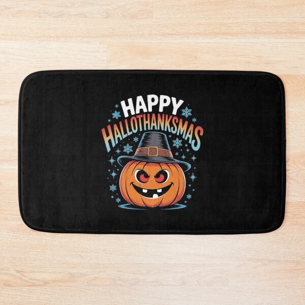 Item preview, Happy Hallothanksmas Halloween Gnomes Thanksgiving Christmas  designed and sold by RuthGAArt.