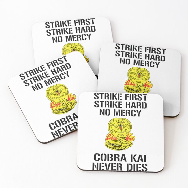 Item preview, Strike First Serpent Dojo — Bold Yellow Cobra Martial Arts Illustration designed and sold by HBDStudio.