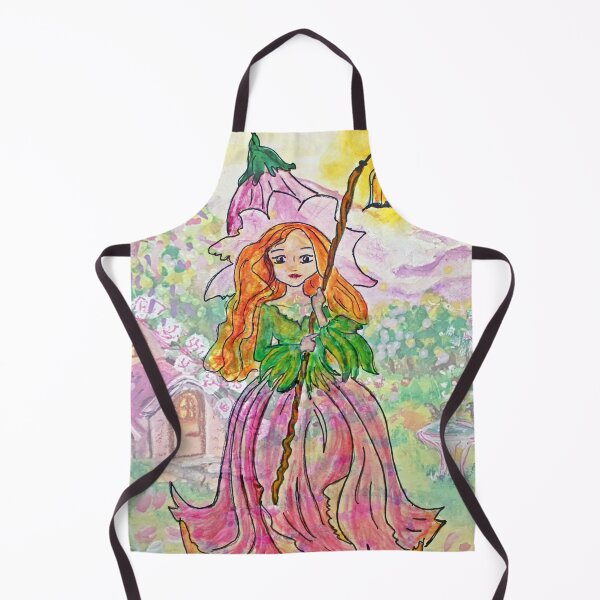 Item preview, Cute Pixie Fairy in a Pink Whimsical Village designed and sold by ZiehrArt.